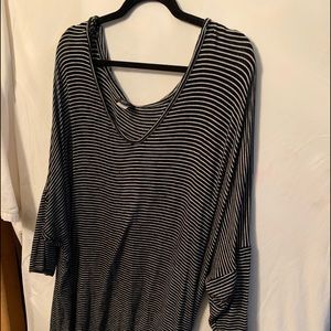 Torrid striped hooded sweatshirt